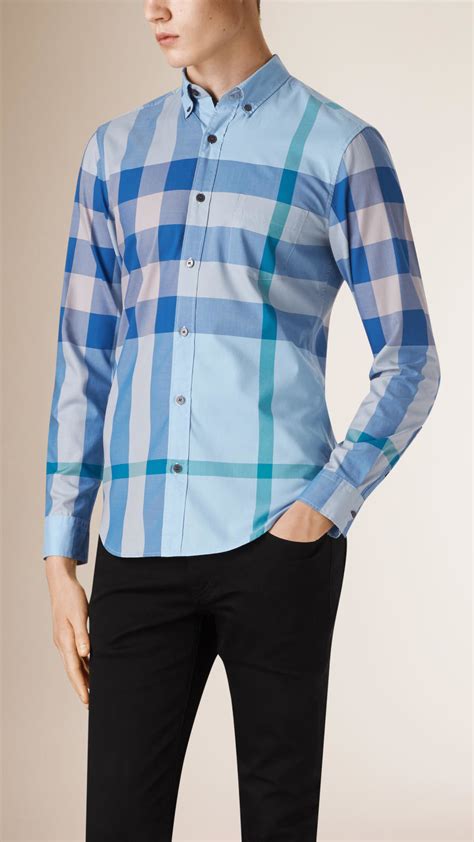 burberry check blue|burberry check for sale.